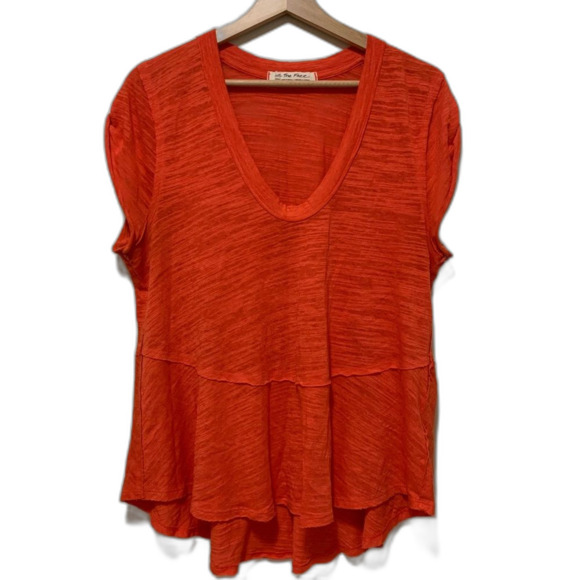 Free People We The Free Fiery Orange Swing Top size small - Picture 1 of 7